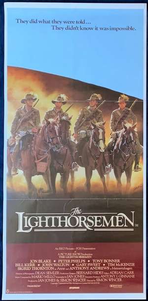 The Lighthorsemen Poster Original Daybill 1987 Jon Blake ANZACS