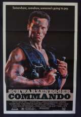 Commando Movie Poster Original USA One Sheet Arnold Schwarzenegger