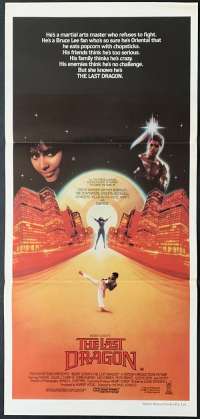 The Last Dragon Poster Original Daybill 1985 Berry Gordy Taimak Vanity Kung Fu