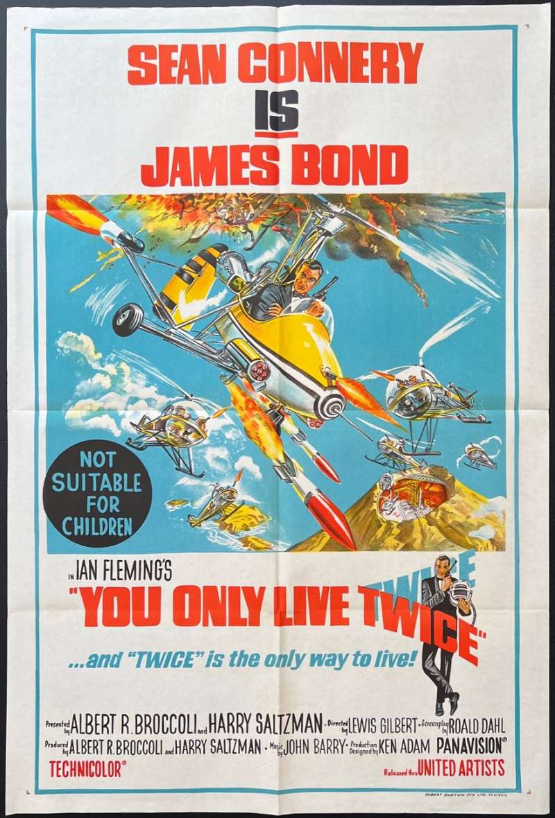 All About Movies - You Only Live Twice Poster Original One Sheet 1967 ...