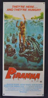 Piranha Movie Poster Original Daybill 1978 Bradford Dillman Roger Corman