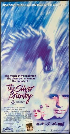 The Silver Brumby Poster Original Daybill 1993 Russell Crowe