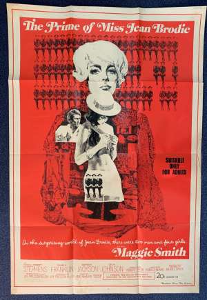 The Prime Of Miss Jean Brodie Poster Original One Sheet 1969 Maggie Smith