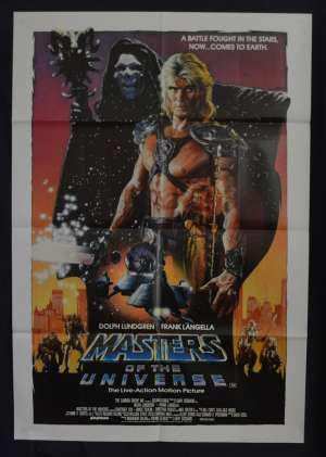 Masters Of The Universe Poster Original One Sheet 1987 Dolph Lundgren Struzan Art