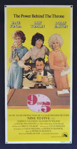 Nine To Five 9 to 5 Poster Original Daybill Rolled 1980 Dolly Parton Jane Fonda