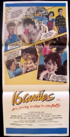 16 Candles Daybill Movie Poster Molly Ringwald