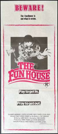 The Fun House Movie Poster Original Daybill 1981 Tobe Hooper Horror