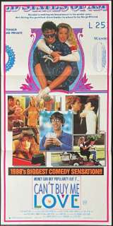 Can&#039;t Buy Me Love Movie Poster Original Daybill Patrick Dempsey
