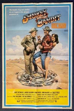 Smokey And The Bandit Ride Again Poster Original One Sheet 1980 Burt Reynolds