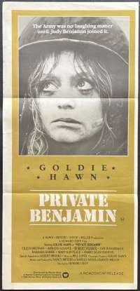Private Benjamin Poster Original Daybill 1980 Style A Art Goldie Hawn US ARMY