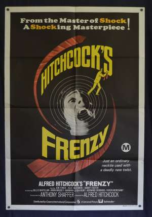 Frenzy Poster Original One Sheet 1972 Jon Finch Alec McCowen Alfred Hitchcock