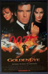 GoldenEye Daybill Poster Original Rare 1995 Advance Art Pierce Brosnan James Bond