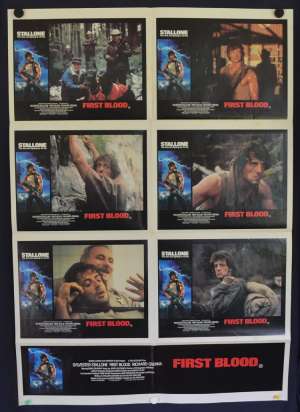 First Blood Poster Original Photosheet Rare 1982 Sylvester Stallone Rambo
