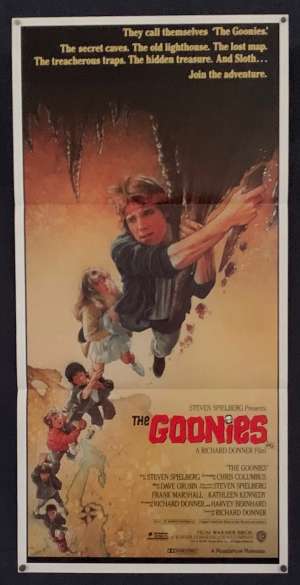 The Goonies Poster Daybill Original 1985 Sean Astin Drew Struzan Art