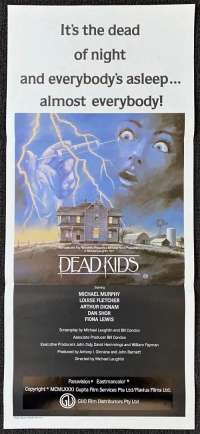Dead Kids Poster Original Daybill 1981 Slasher aka Strange Behaviour Horror