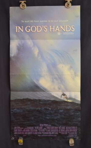 In God&#039;s Hands Poster Original Daybill 1998 Surfing