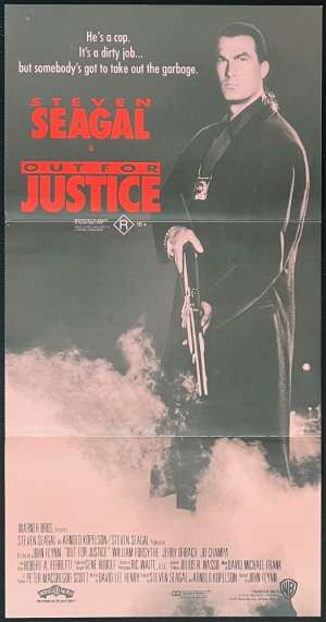 Out For Justice 1991 Daybill movie poster Steven Seagal martial arts