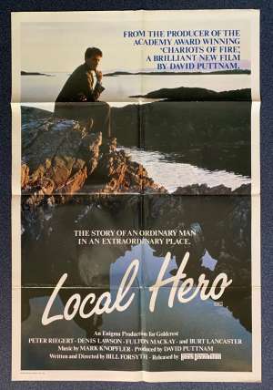 Local Hero Poster Original One Sheet 1983 Burt Lancaster Mark Knopfler Music
