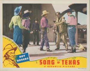 Song Of Texas Lobby Card 5 USA 11x14 Original 1943 Roy Rogers Trigger