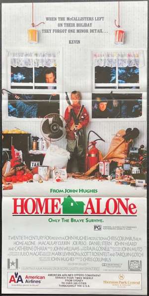 Home Alone Poster Daybill Rare Original 1990 Macaulay Culkin Joe Pesci