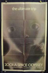 2001 A Space Odyssey Advance USA One Sheet Movie Poster