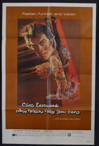 Any Which Way You Can Poster One Sheet USA 1980 Clint Eastwood