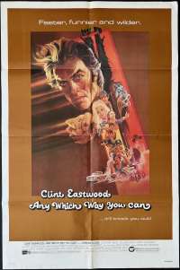 Any Which Way You Can Poster One Sheet USA 1980 Clint Eastwood