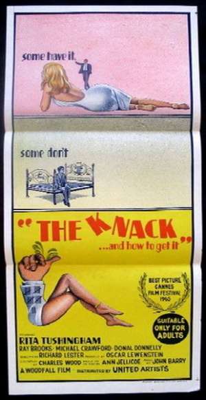 The Knack Poster Australian Daybill Movie poster
