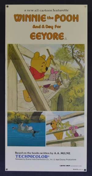 Winnie The Pooh And A Day For Eeyore Movie Poster Original Daybill 1983 Disney