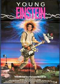 Young Einstein 1988 One Sheet Movie Poster Yahoo Serious John Howard