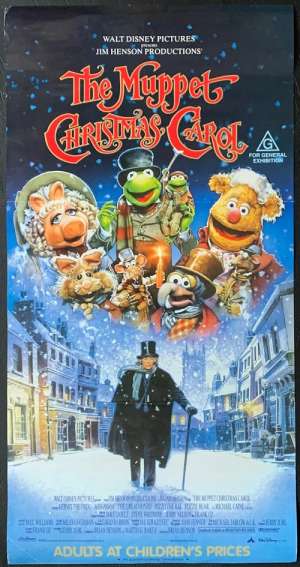 The Muppet Christmas Carol Poster Original Daybill 1992 Michael Caine