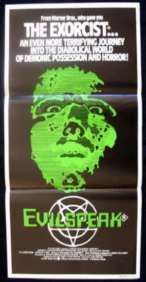 Evilspeak Poster Australian Daybill Movie poster