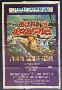 Battle Of Midway Poster Original One Sheet 1976 Charlton Heston Henry Fonda