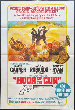 Hour Of The Gun Poster One Sheet Orignal 1967 James Garner
