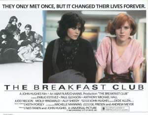 The Breakfast Club Lobby Card 11x14 Original 1985 Ally Sheedy