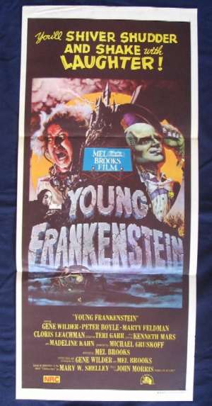 Young Frankenstein Mel Brooks Gene Wilder Daybill movie poster
