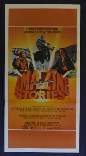 Amazing Stories Movie Poster Original Daybill 1987 Kevin Costner Steven Spielberg