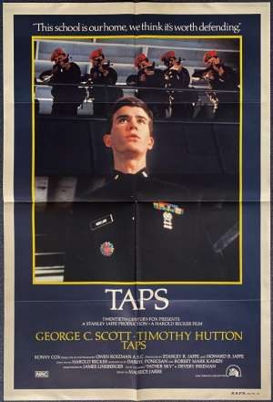 Taps Poster Original One Sheet 1981 Timothy Hutton Sean Penn Tom Cruise