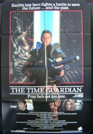 The Time Guardian Movie Poster Original One Sheet 1987 Tom Burlinson Nikki Coghill