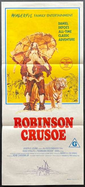 Robinson Crusoe Poster Original Daybill 1970 Hugo Stiglitz