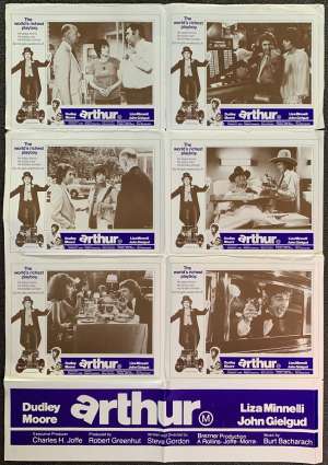 Arthur Poster Rare Original Lobby Photosheet 1981 Dudley Moore Liza Minnelli