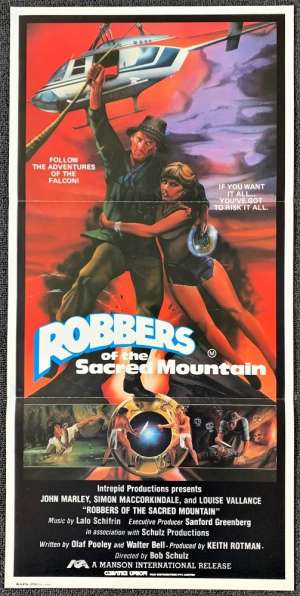 Robbers Of The Sacred Mountain Daybill Movie poster
