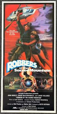 Robbers Of The Sacred Mountain Daybill Movie poster