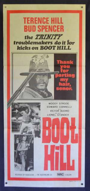 Boot Hill Poster Original Daybill 1969 Bud Spencer Terence Hill Trinity Rides Again