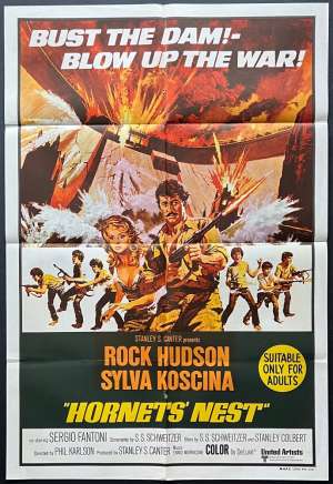 Hornets Nest Poster Original One Sheet 1970 Rock Hudson Phil Karlson