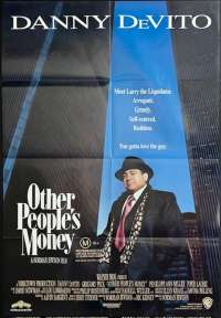 Other People's Money Poster Original One Sheet 1991 Danny De Vito Gregory Peck