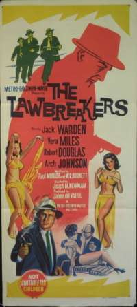 The Lawbreakers Jack Warden Vera Miles Daybill Movie Poster