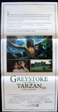Greystoke The Legend Of Tarzan Daybill Movie Poster