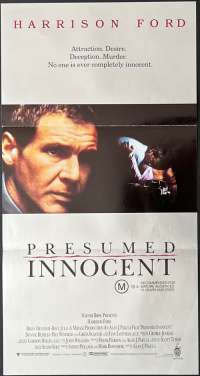 Presumed Innocent Poster Daybill Original 1990 Harrison Ford