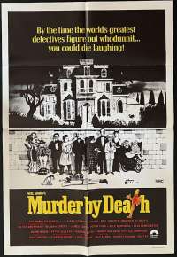 Murder By Death Poster Original One Sheet 1976 Truman Capote Eileen Brennan